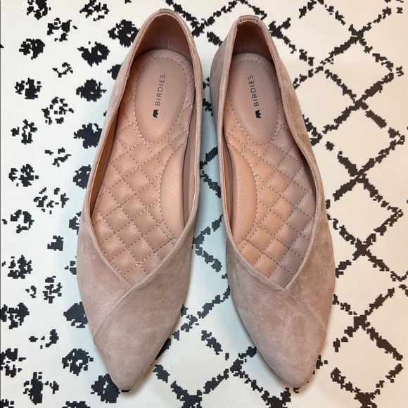 Birdies Pink Suede Flats - Women’s Pointed Toe Leather Loafers - US Size 7.5 EUC - Picture 3 of 17